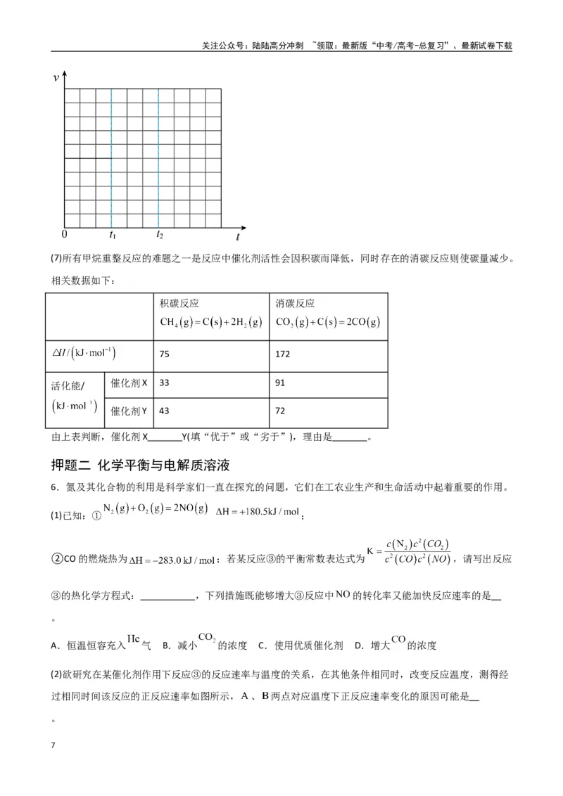 《猜押化学反应原理综合题（学生版）_05-化学-高考总复习_专项复习_2025年_2025年高考化学抢押秘籍（陕西、山西、宁夏、青海专用）》第7页预览