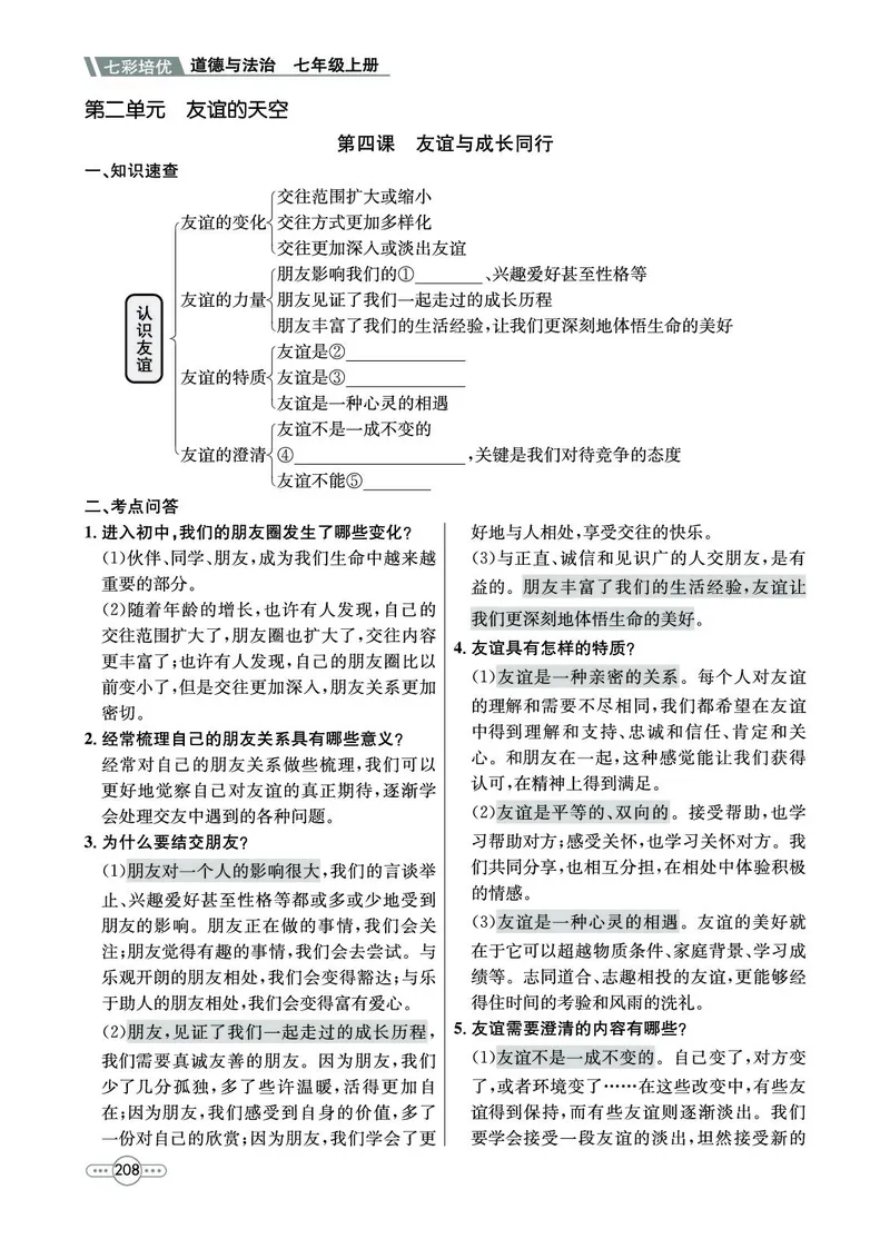 《道法7A_初中全科目同步习题+精品试卷（7-9年级）(1)_25秋初中道法《同步习题+精品试卷》_初中道法7-9年级上册试卷(1)_《七彩培优》》第10页预览