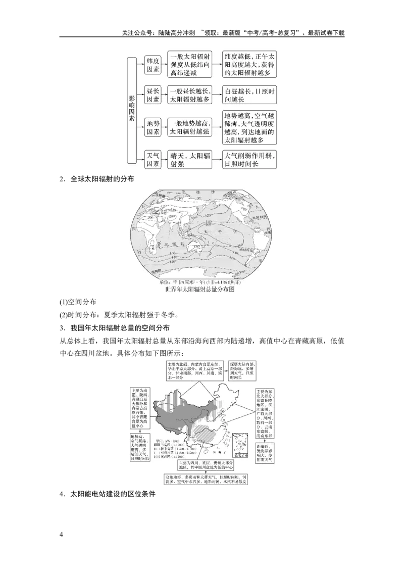 《2024年高考地理一轮复习（新人教版）第1部分　第2章　第1讲　课时4　太阳对地球的影响_07-地理-高考总复习_一轮复习_2024年_2024高考地理大一轮复习课件讲义新人教版知识总结_教师版》第4页预览