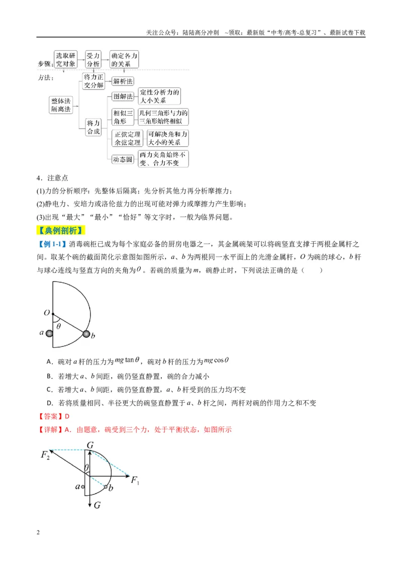 《专题02力与运动（解析版）_04-物理-高考总复习_二轮复习_2025年_2025年高考物理二轮热点题型归纳与变式演练（新高考通用）》第2页预览