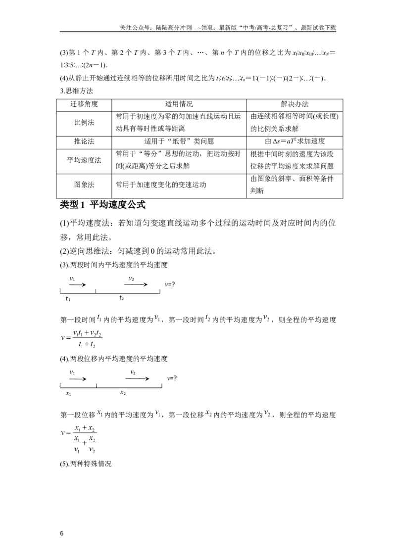 《专题01匀变速直线运动的规律及应用（解析版）_04-物理-高考总复习_一轮复习_2024年_2024年高考物理一轮复习热点题型归类训练重点提升_2023版》第6页预览