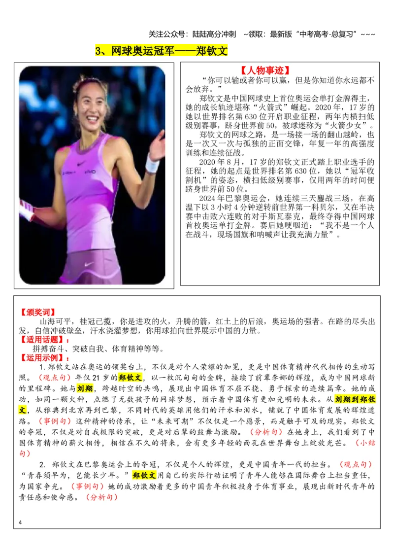 《专题032024感动中国（十大人物）素材积累与运用_专项复习_2026年-语文专项复习_2026年高考语文议论文写作秘籍-G391_资料》第4页预览