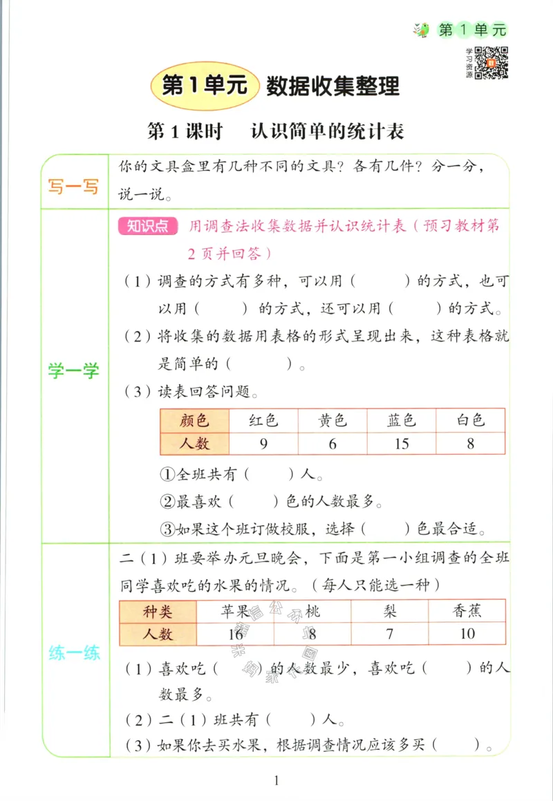 《018.人教版数学红逗号课前预习单二年级下册公众号：米妈家长圈_小学1-6年级全科全套_1-6年级全科下册_二年级_其他补充资料_数学人教版资料》第4页预览