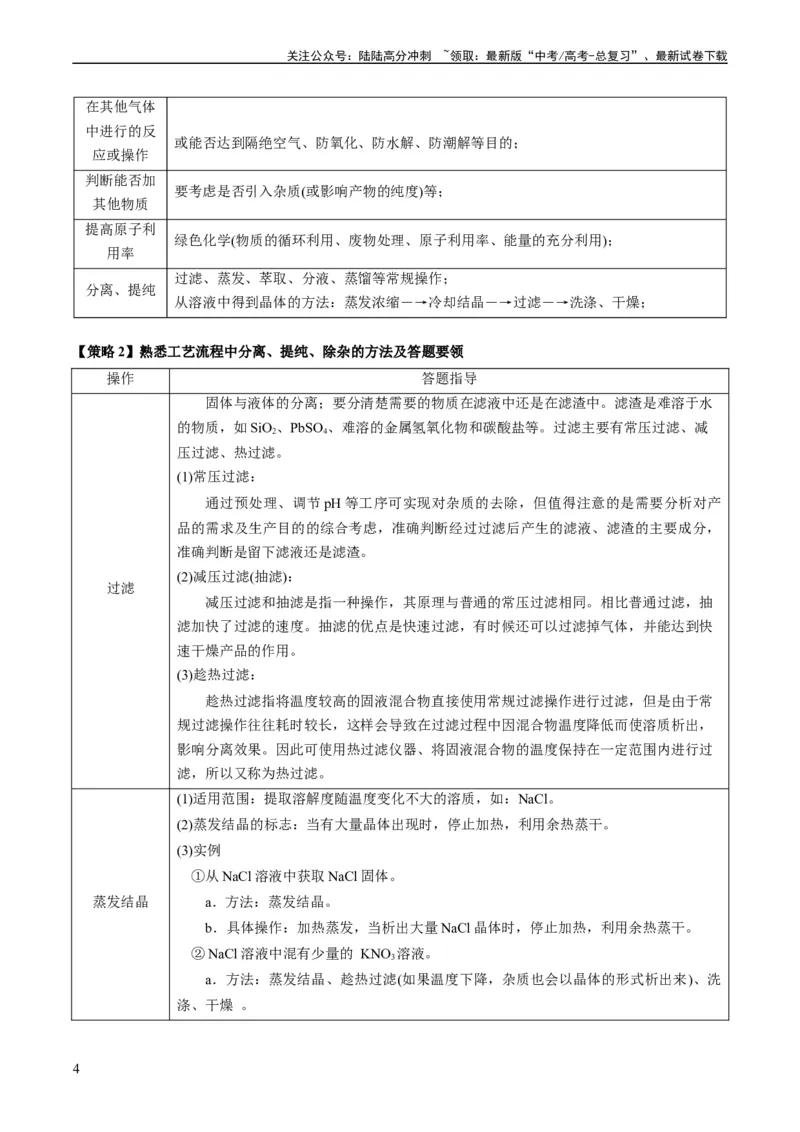 《热点03微型工艺流程-（学生版）_05-化学-高考总复习_专项复习_2024年_2024年高考化学热点·重点·难点专练（新高考专用）》第4页预览