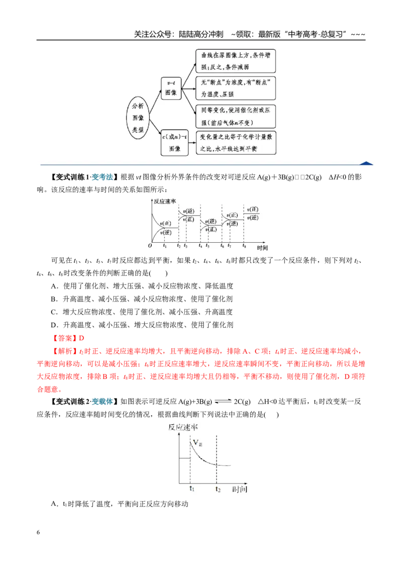 《第05讲化学反应速率与化学平衡图像（复习讲义）（全国通用）（教师版）_05-化学-高考总复习_一轮复习_2026年-化学高考一轮复习_2026版_第七章化学反应速率与化学平衡》第6页预览