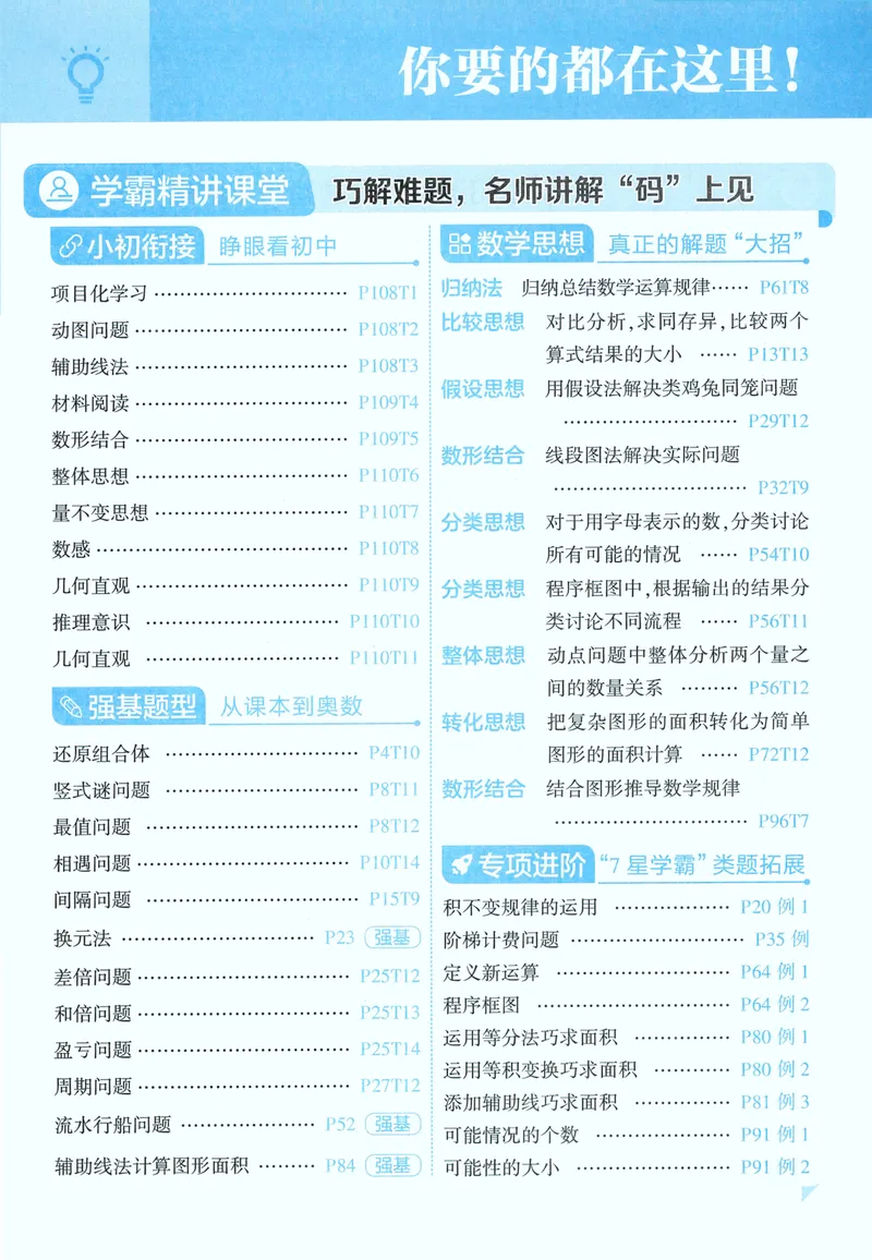 《主书数学RJ5上_小初高学习资料合集（每天更新）_2026秋《5星学霸》1-6年级上册全科_26秋5上数学《五星学霸》（人教版）》第7页预览