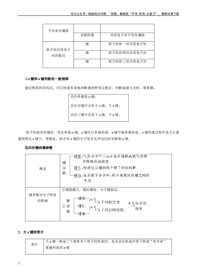 《热点08分子结构与性质-（教师版）_05-化学-高考总复习_专项复习_2024年_2024年高考化学热点·重点·难点专练（新高考专用）》第2页预览