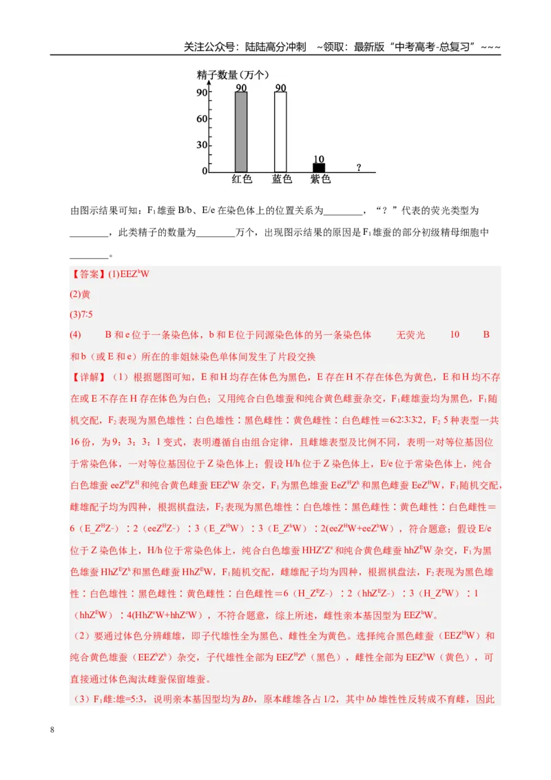 《专题04遗传的基本规律（2大考点）（教师版）_06-生物-高考总复习_专项复习_2026年-生物高考专项复习_2026年高考生物二模试题分类汇编（四川专用）-G282_2026版》第8页预览