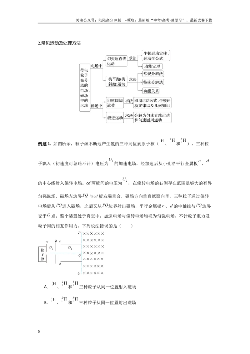 《3.3带电粒子在复合场中的运动（学生版）_04-物理-高考总复习_二轮复习_2025年_2025年高考物理二轮复习素养升级_资料》第5页预览