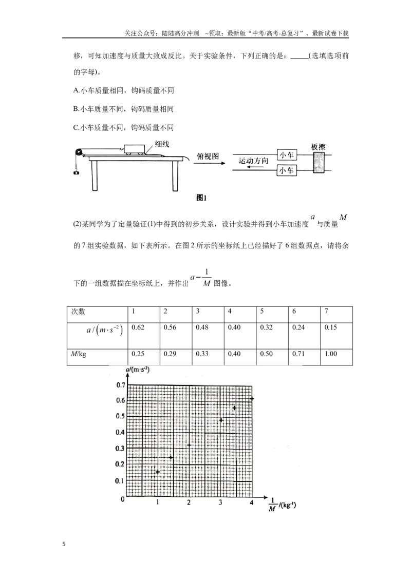 《3.8探究加速度与力、质量的关系（解析版）—高考物理一轮复习100考点100讲_04-物理-高考总复习_一轮复习_2024年_2024年高考物理一轮复习100考点100讲_资料》第5页预览