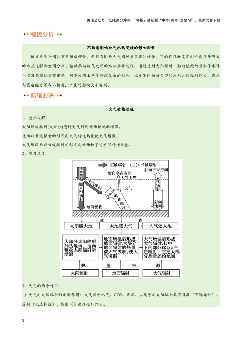 《专题03大气运动易错突破（解析版）_07-地理-高考总复习_专项复习_2024年_2024年高考地理考试易错题（新高考专用）_教师版（含答案解析）》第3页预览