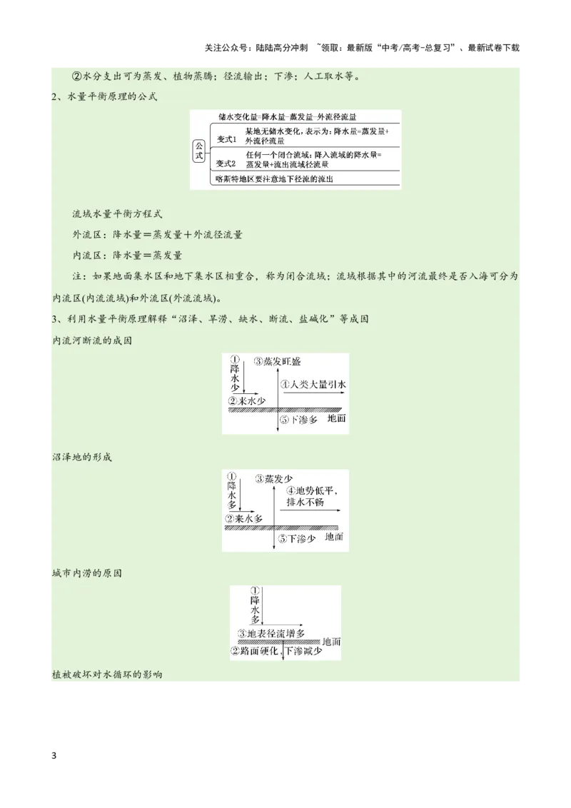 《专题04地球上的水易错突破（4大易错）-备战2024年高考地理考试易错题（全国通用）（原卷版）_07-地理-高考总复习_专项复习_2024年_2024年高考地理考试易错题（新高考专用）》第3页预览