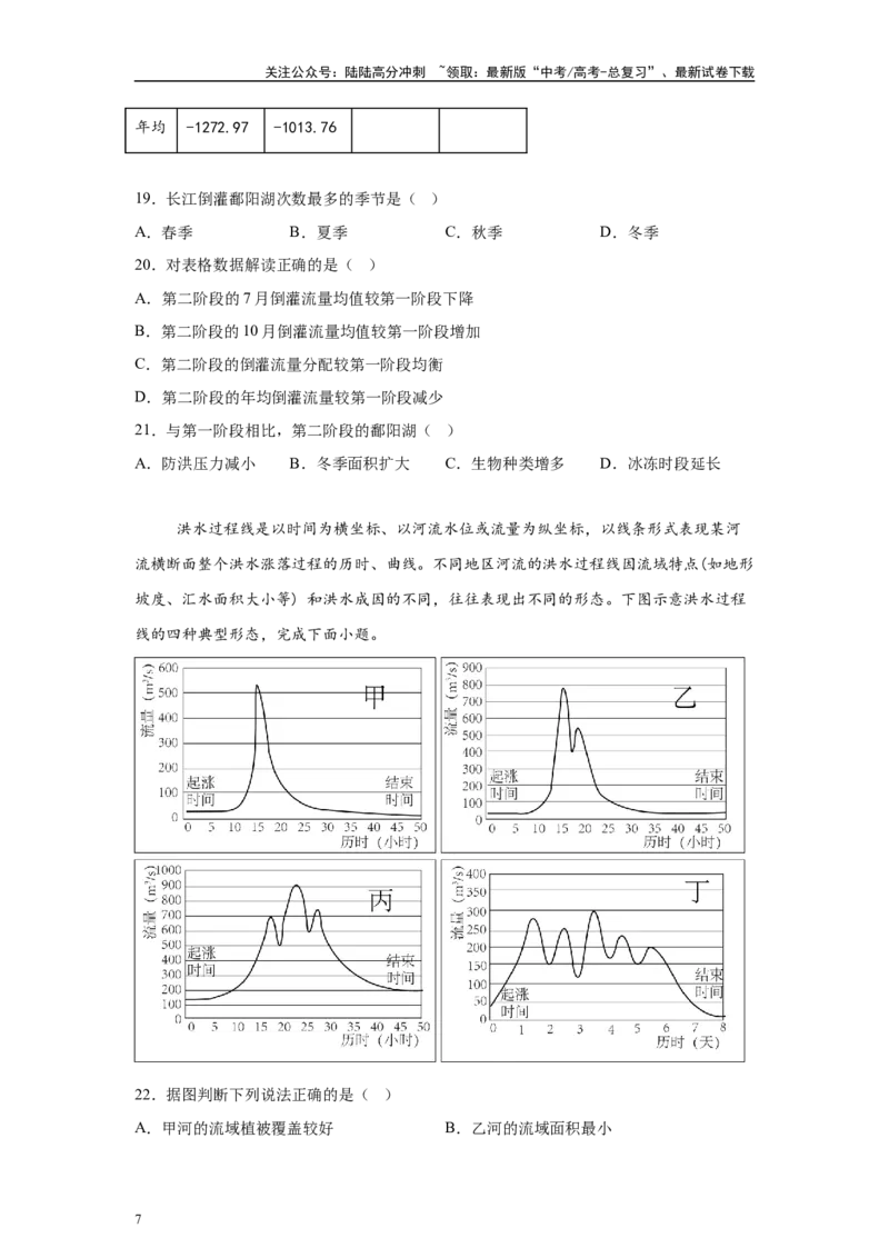 《2024年湖北省高考地理真题10-12题原题及变式题_07-地理-高考总复习_专项复习_2024年_2024年地理真题变式题》第7页预览