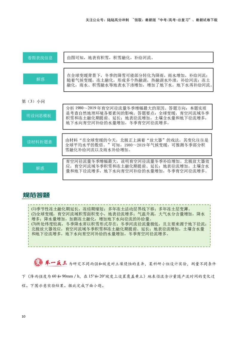 《专题02地球上的水（答题模板）-（原卷版）_07-地理-高考总复习_专项复习_2025年_2025年高考地理答题技巧与答题模板（全国通用）》第10页预览