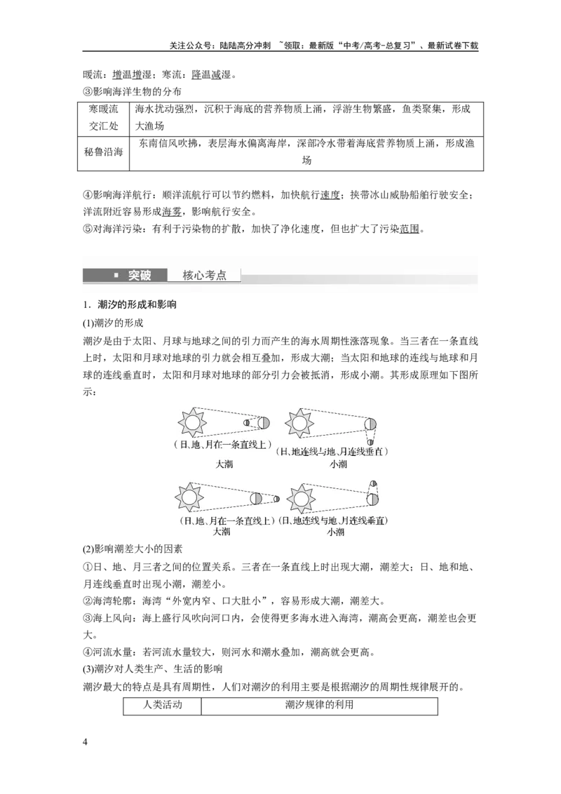 《2024年高考地理一轮复习（新人教版）第1部分　第4章　课时22　海水的运动_07-地理-高考总复习_一轮复习_2024年_2024高考地理大一轮复习课件讲义新人教版知识总结_教师版》第4页预览
