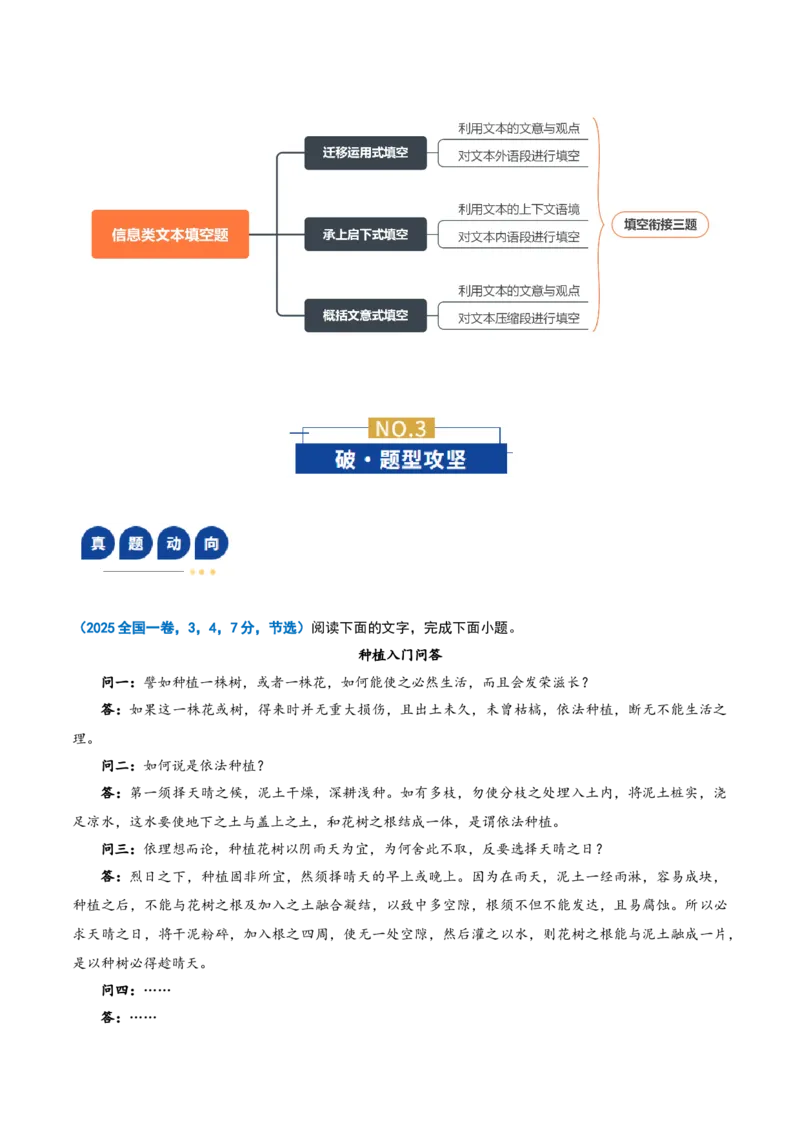 《专题03填空衔接题（复习讲义）（全国通用）（教师版）_二轮复习_2026年-语文二轮复习_2026年高考语文二轮复习课件+讲义+练习（新高考通用）-G92_2026版》第3页预览