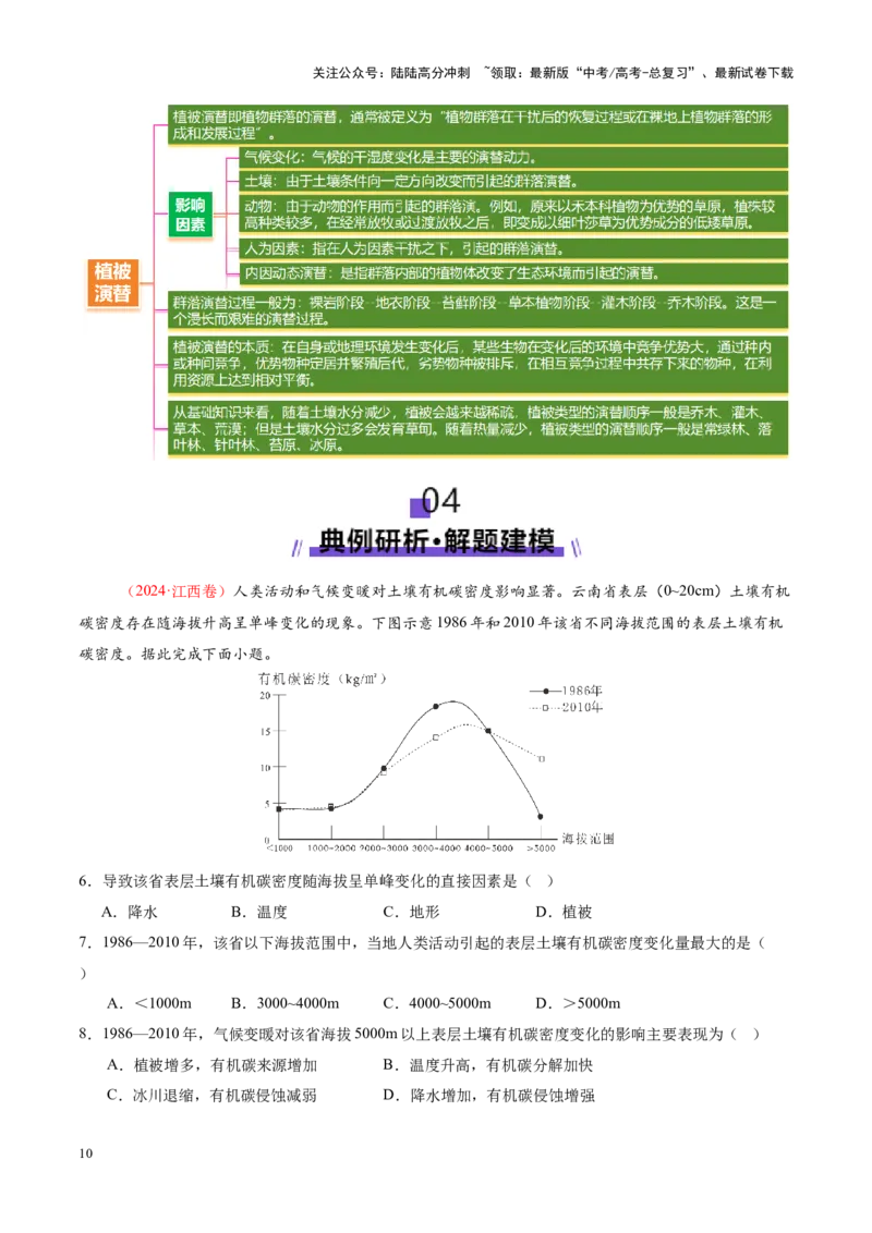 《专题06自然地理环境的整体性与差异性（讲义）（学生版）_07-地理-高考总复习_二轮复习_2025年_2025年高考地理二轮复习课件+讲义+练习（新高考通用）》第10页预览