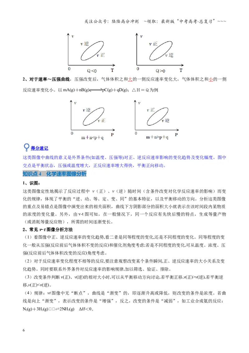 《第05讲化学反应速率与化学平衡图像（复习讲义）（湖南专用）（教师版）_05-化学-高考总复习_一轮复习_2026年-化学高考一轮复习_2026年高考化学一轮课件+讲义+练习（湖南专用）-G331》第6页预览
