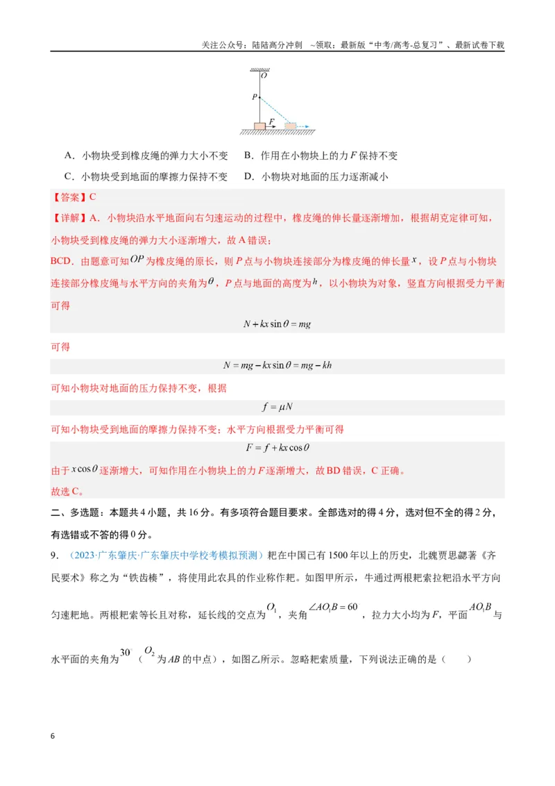 《专题03相互作用——力（解析版）_04-物理-高考总复习_专项复习_2024年_2024年高考物理自我测评专题练（全国通用）_资料》第6页预览