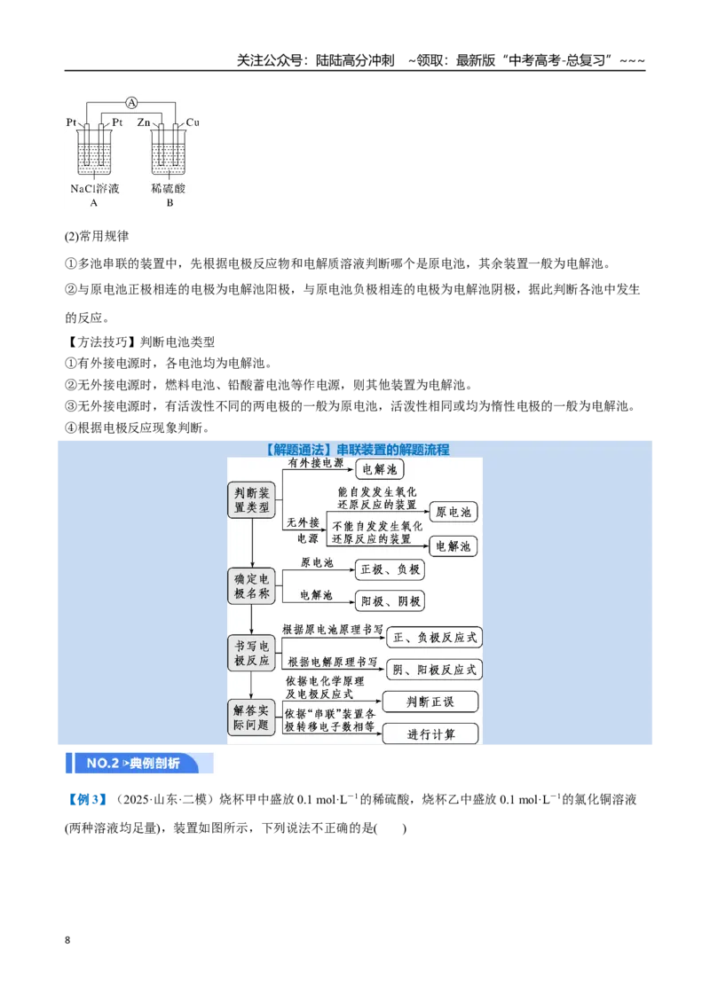 《第04讲电化学原理的综合应用（举一反三讲义）（教师版）_05-化学-高考总复习_一轮复习_2026年-化学高考一轮复习_2026年高考化学一轮复习举一反三（新高考通用）-G53_资料_2026版》第8页预览