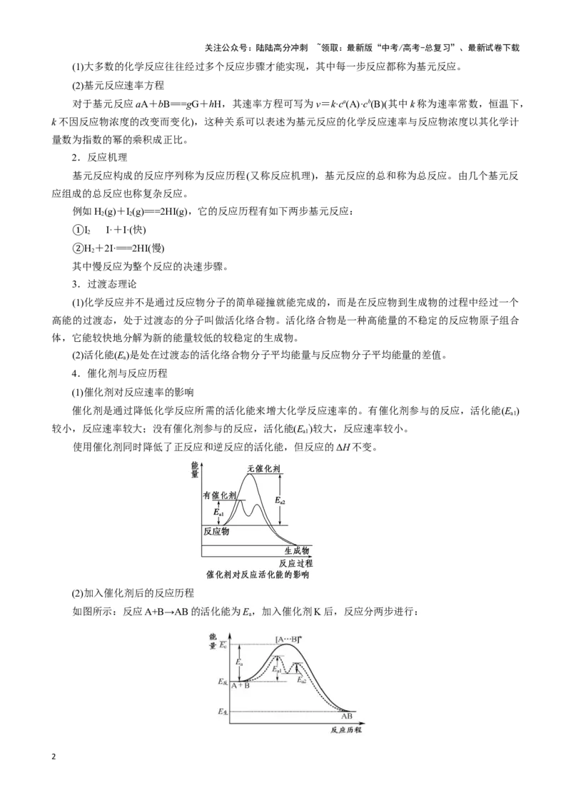 《模板02化学反应机理图像分析(解析版)_05-化学-高考总复习_专项复习_2025年_2025年高考化学答题技巧与答题模板（全国通用）》第2页预览