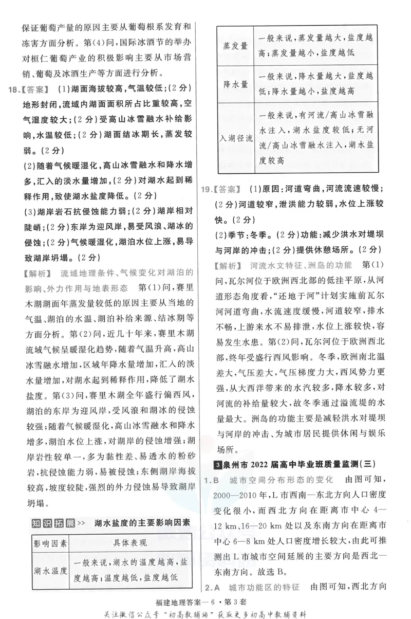 《金考卷优秀模拟试卷汇编45套福建新高地理考解析册_12.2026年4月全国各地高考模拟卷_2026天星金考卷·优秀模拟试卷汇编45套_2023版》第8页预览