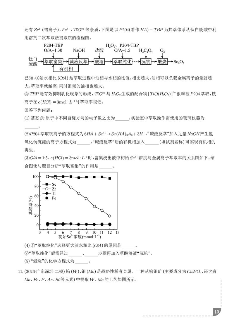 《专题工艺流程综合题（非选择题）（全国通用）（学生版）_小初高学习资料合集（每天更新）_2026年7月高中化学试题汇编_0727化学_工艺流程综合题（非选择题）--2026高考化学二模分类汇编》第10页预览