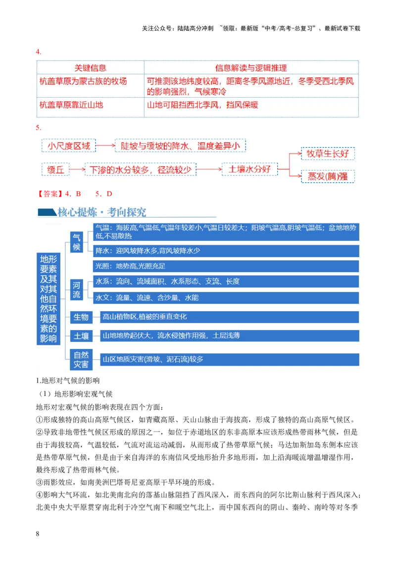 《专题06自然地理环境的整体性与差异性（含生物与环境、冻土）（讲义）（解析版）_07-地理-高考总复习_二轮复习_2024年_2024年高考地理二轮复习讲练测（新教材新高考）_配套讲义》第10页预览