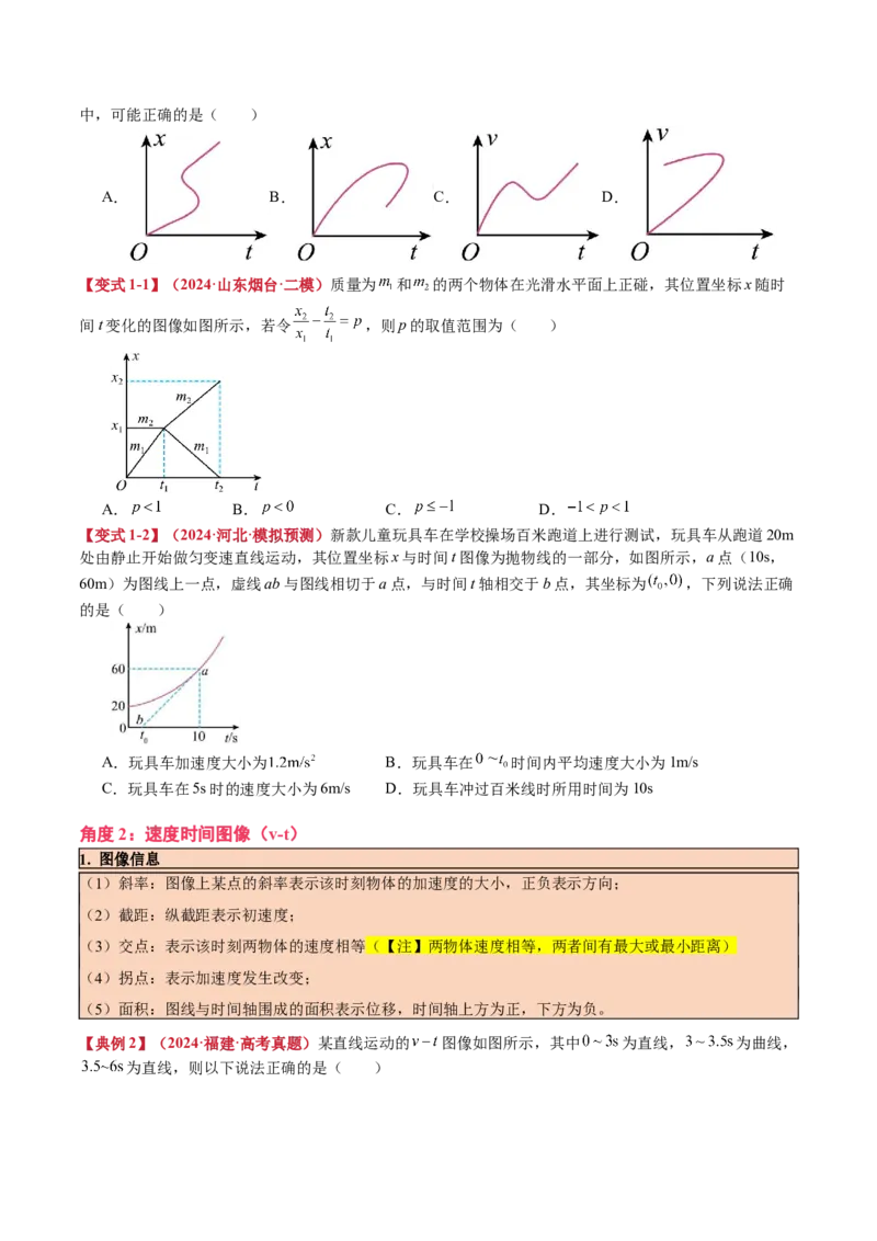 《专题03运动图像追击相遇问题（学生版）_04-物理-高考总复习_一轮复习_2026年-物理高考一轮复习_142026年高考物理一轮复习讲与练（知识点+考向）》第4页预览