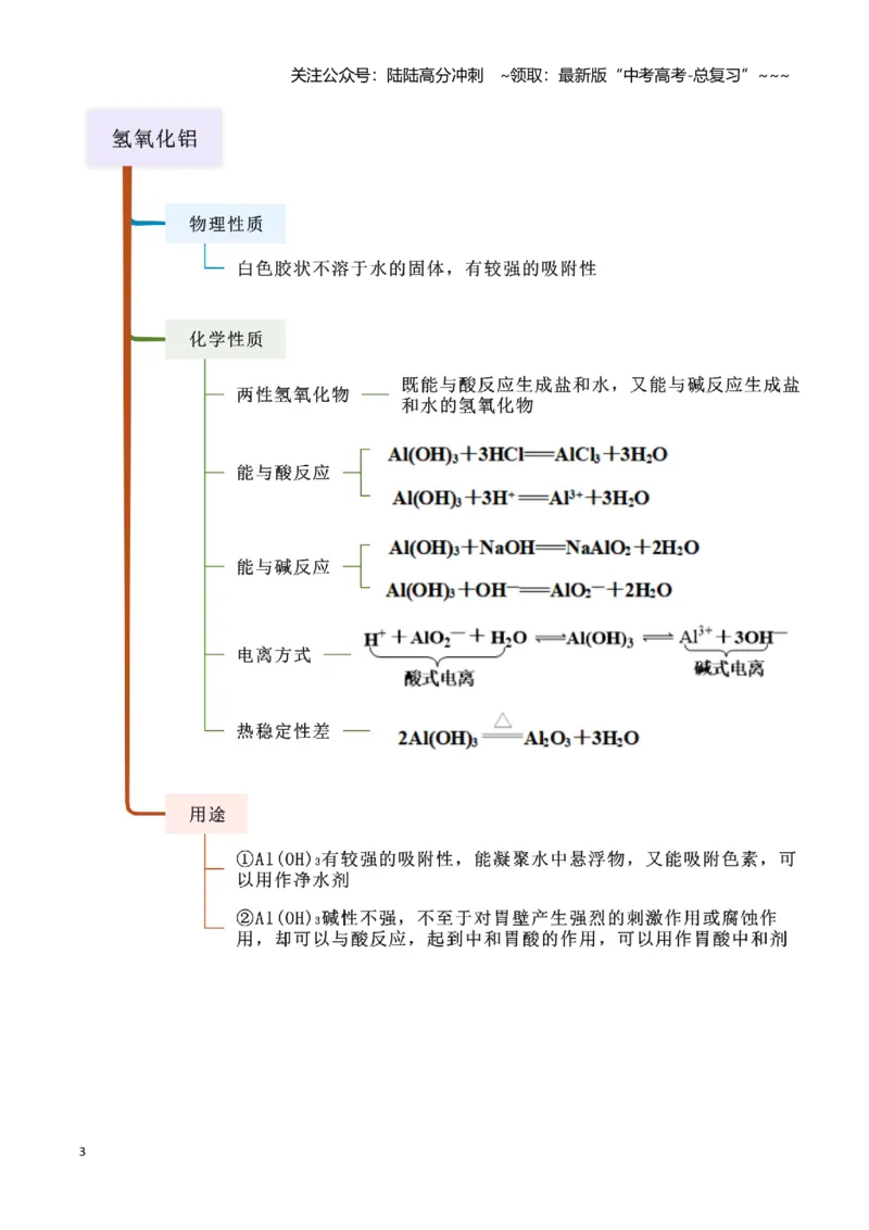 《第07讲铝及其重要化合物-（新高考专用）（学生版）_05-化学-高考总复习_一轮复习_2026年-化学高考一轮复习_2026年新高考化学一轮复习（新高考专用）-G413_资料》第3页预览