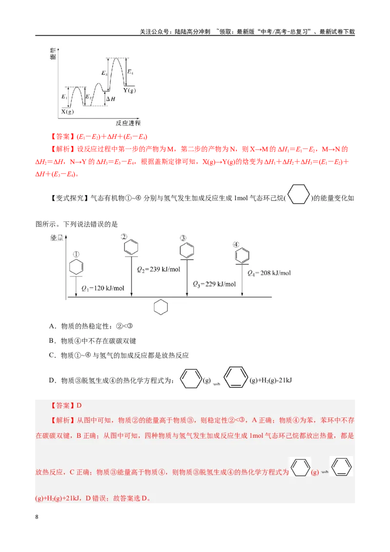《第15讲化学反应的热效应（讲）-（解析版）_05-化学-高考总复习_一轮复习_2024年_2024年高考化学大一轮复习精讲精练+专题讲座_资料》第8页预览