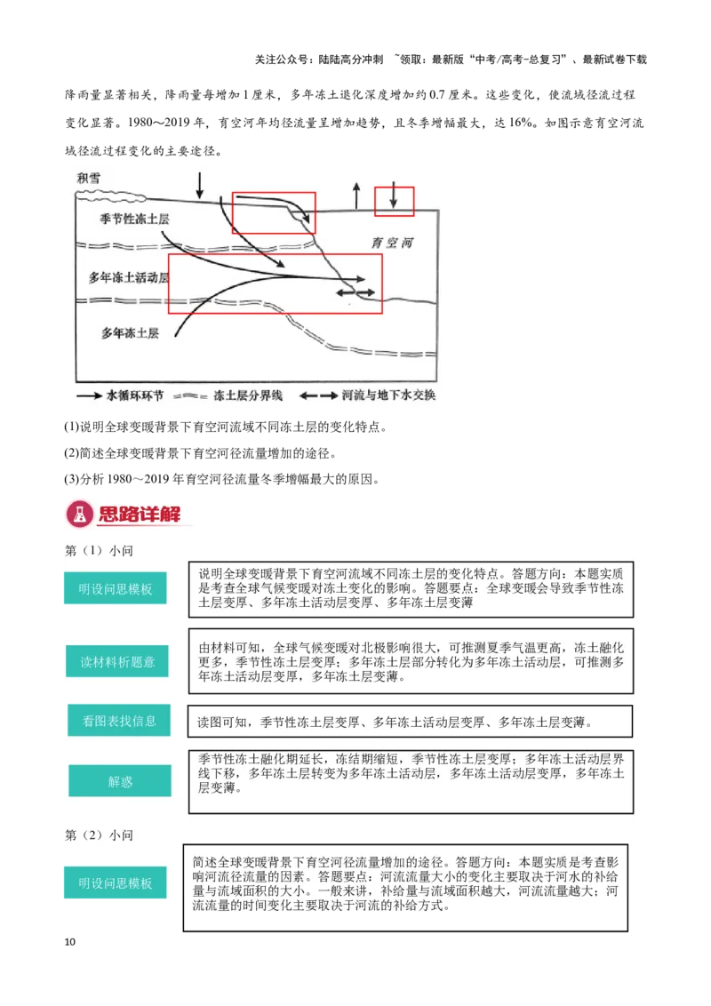 《专题02地球上的水（答题模板）-（解析版）_07-地理-高考总复习_专项复习_2025年_2025年高考地理答题技巧与答题模板（全国通用）》第10页预览