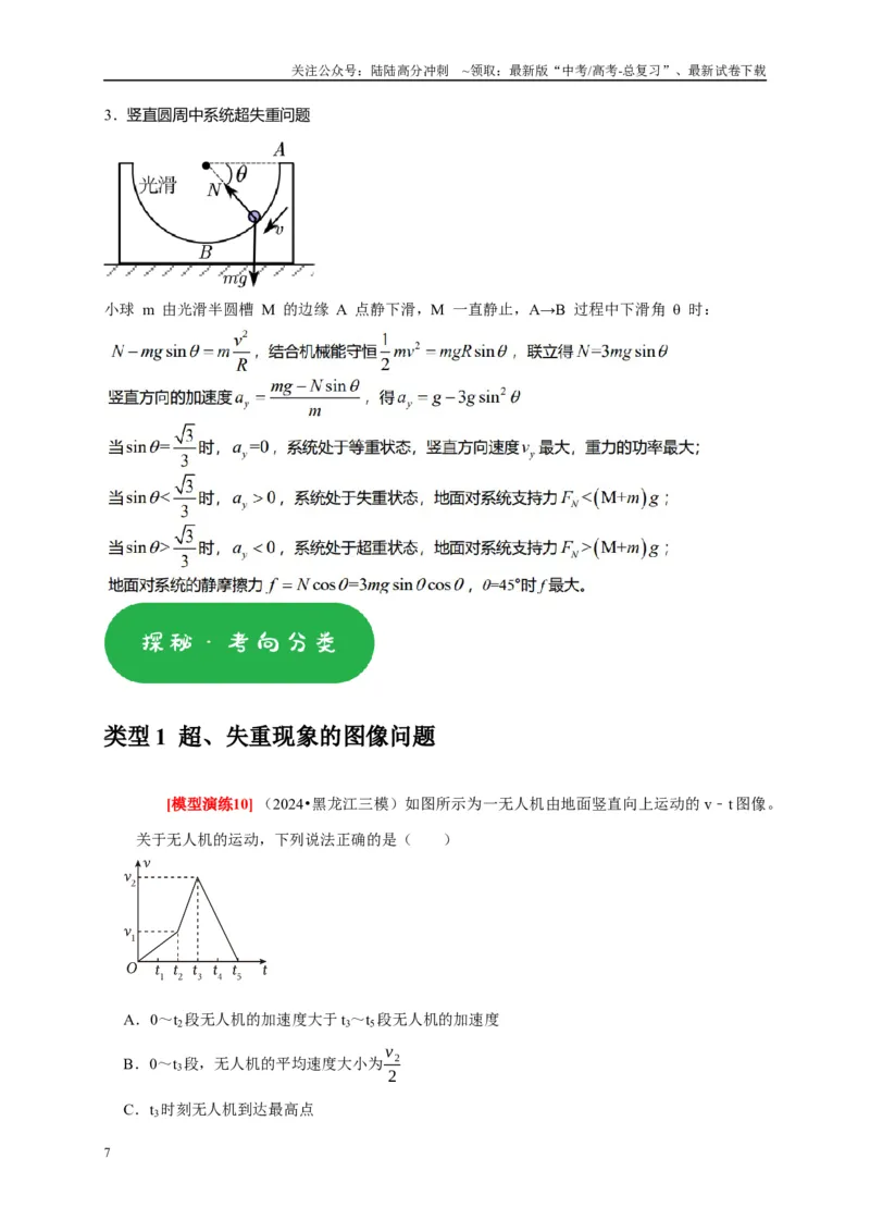 《专题04牛顿运动定律的应用（原卷版）_04-物理-高考总复习_专项复习_2025年_2025新版高考物理复习知识点梳理加题型归纳原卷加解析_资料》第7页预览