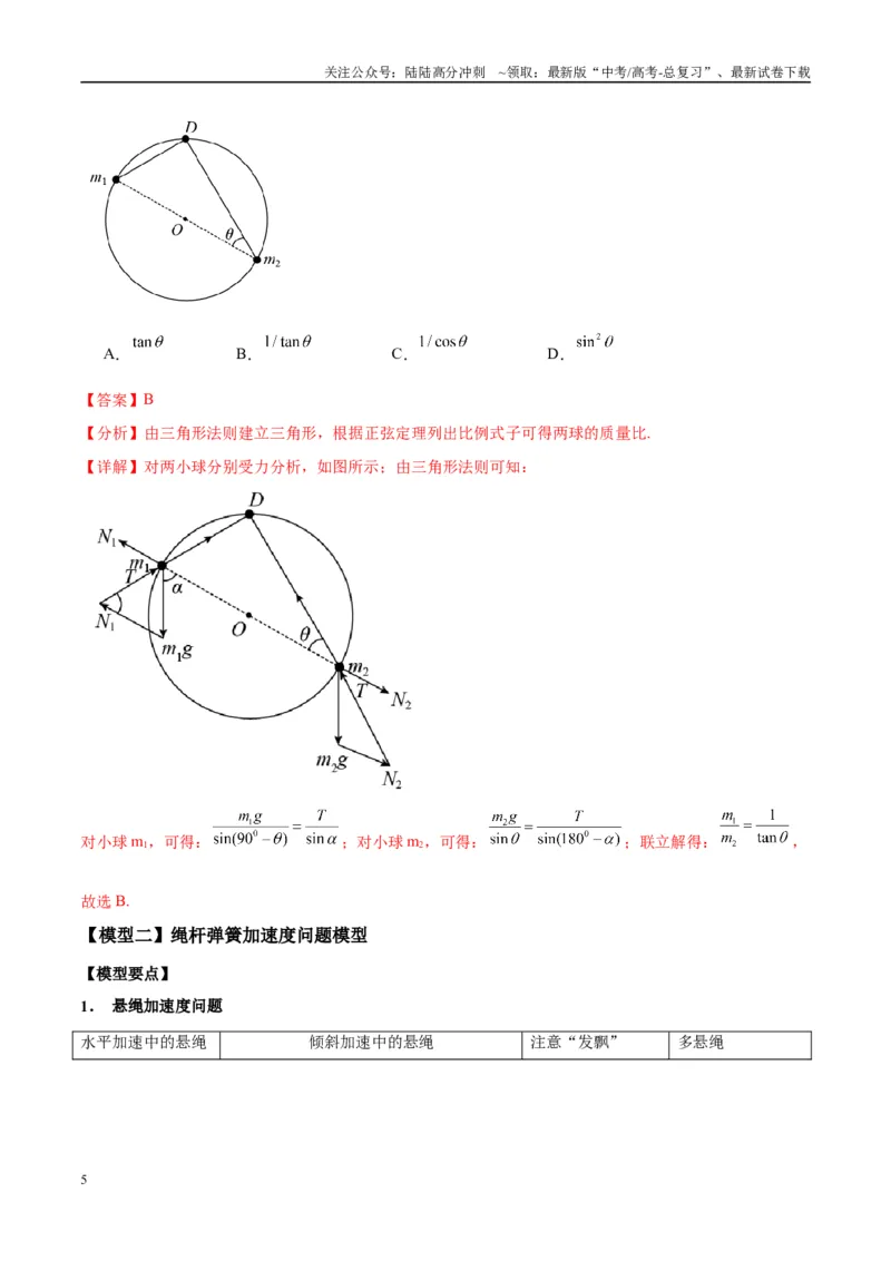 《专题04连接体模型（学生版）_04-物理-高考总复习_专项复习_2025年_2025年高中高考物理模型与方法_资料_10高考物理热点模型与方法归纳（一轮）》第5页预览