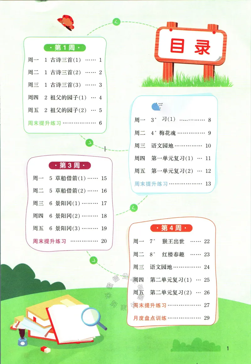 《064.24春语文阳光同学默写小达人五年级下册（有答案）关注：米妈家长圈_小学1-6年级全科全套_1-6年级全科下册_五年级_其他补充资料_教辅系列_语文资料》第2页预览