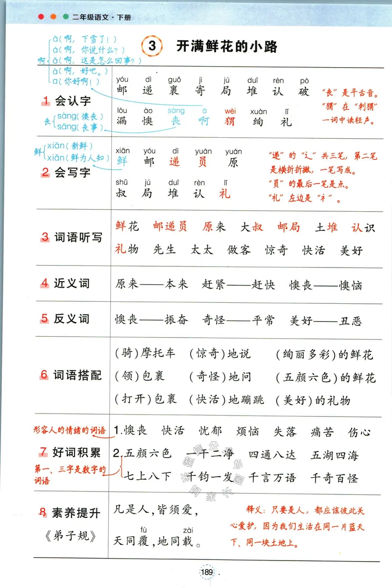 《018.语文状元笔记二年级下册背记清单公众号：米妈家长圈_小学1-6年级全科全套_1-6年级全科下册_二年级_其他补充资料_语文资料》第4页预览
