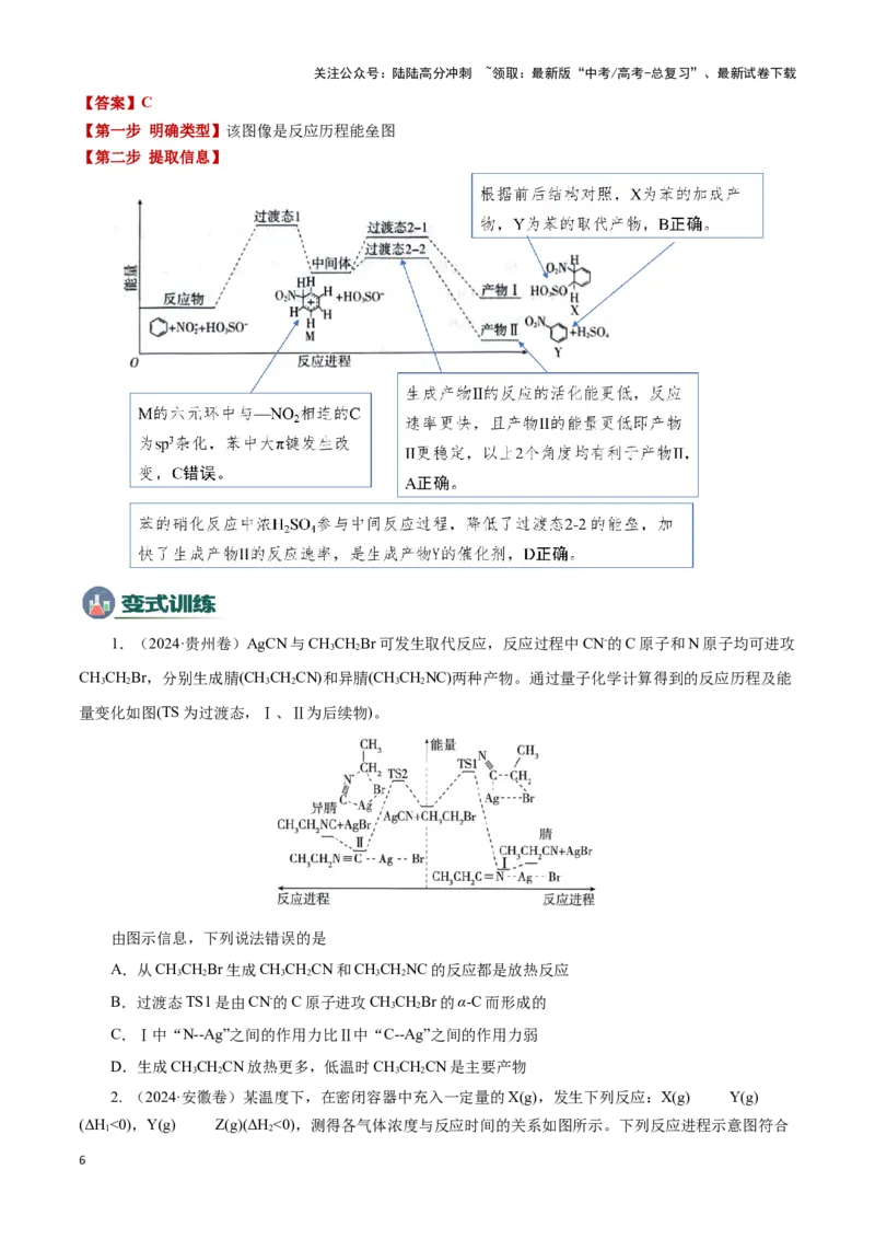 《模板02化学反应机理图像分析(原卷版)_05-化学-高考总复习_专项复习_2025年_2025年高考化学答题技巧与答题模板（全国通用）》第6页预览