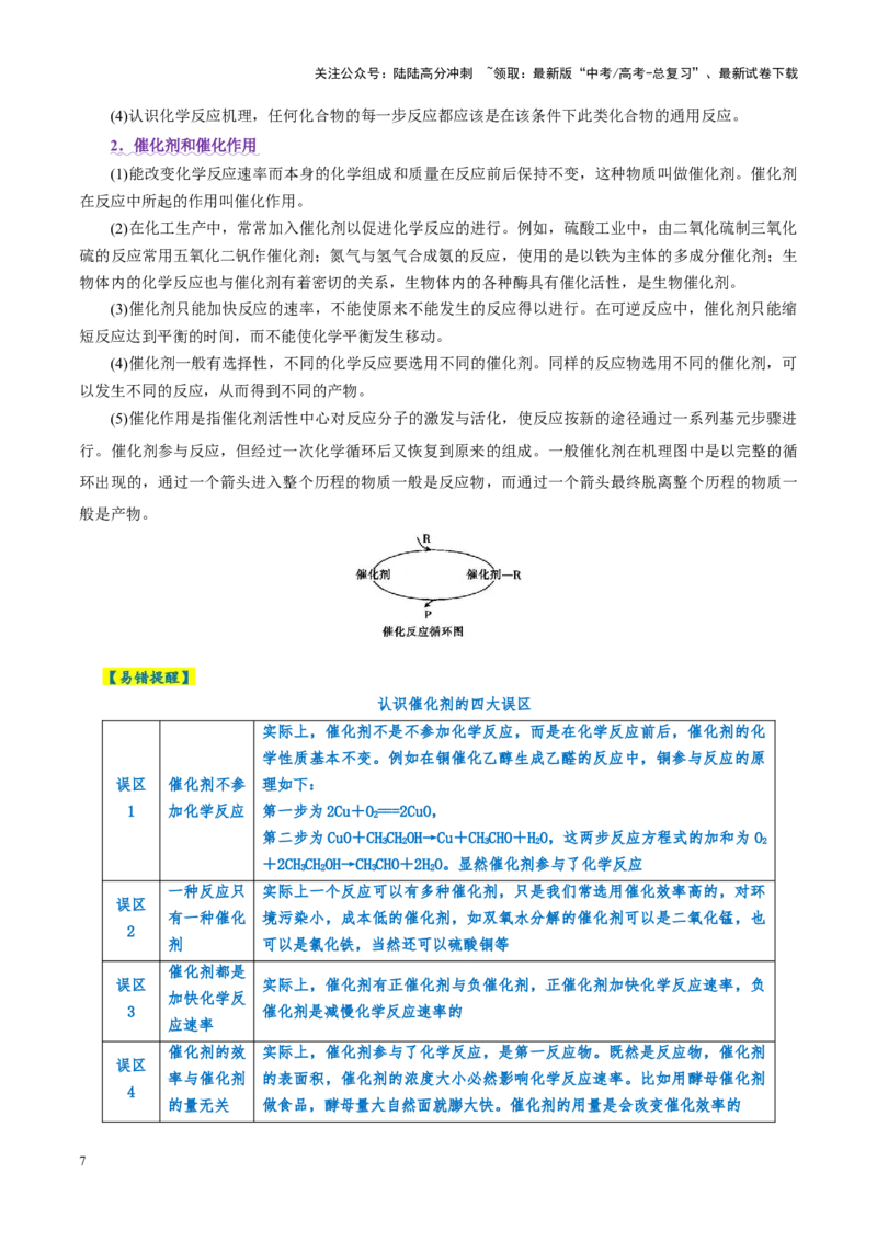 《热点专项反应机理与反应过程分析（学生版）_05-化学-高考总复习_二轮复习_2025年_2025年高考化学二轮复习课件+讲义+练习（新高考通用）》第7页预览