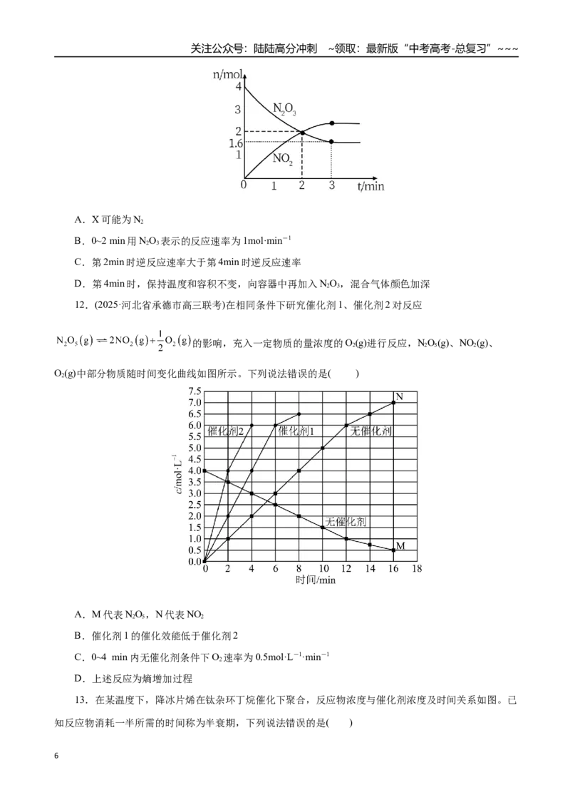 《第05讲化学反应速率与化学平衡图像（专项训练）（全国通用）（学生版）_05-化学-高考总复习_一轮复习_2026年-化学高考一轮复习_2026版_第七章化学反应速率与化学平衡》第6页预览