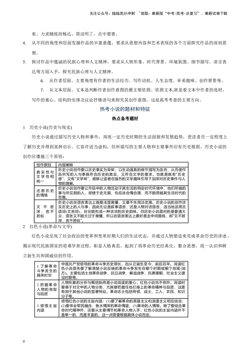 《专题03小说类文本阅读_专项复习_2024年_2024高考语文主观题答题模板反套路新探索全国通用_资料》第9页预览