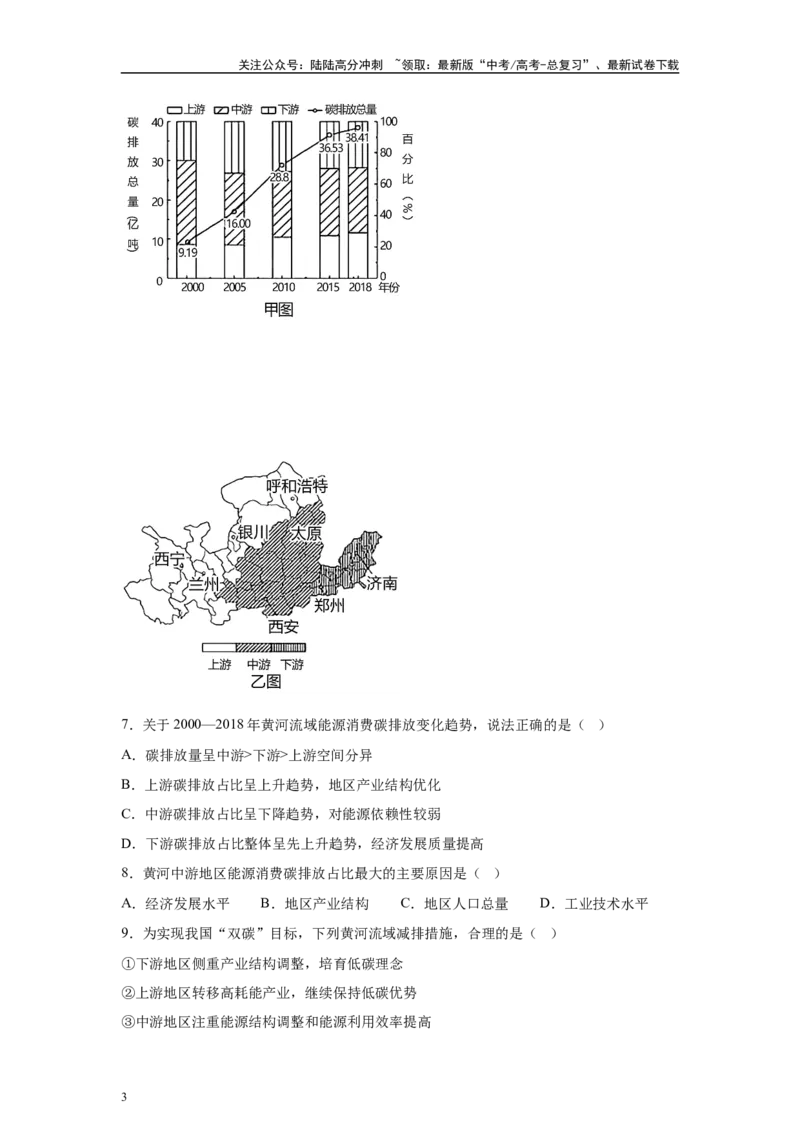 《2024年湖北省高考地理真题4-6题原题及变式题_07-地理-高考总复习_专项复习_2024年_2024年地理真题变式题》第3页预览