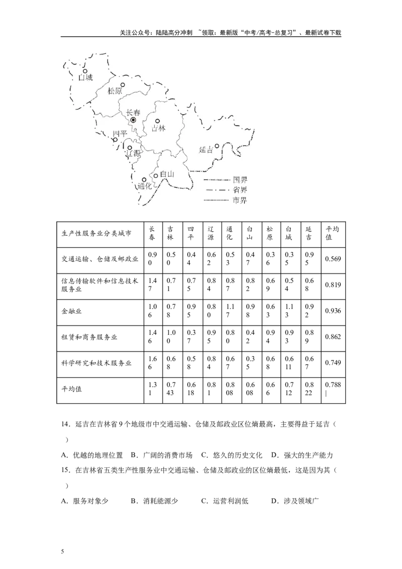 《2024年甘肃省高考地理真题4-5题原题及变式题_07-地理-高考总复习_专项复习_2024年_2024年地理真题变式题》第5页预览