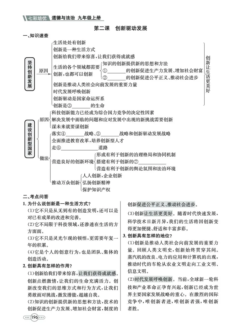《道法9A_初中全科目同步习题+精品试卷（7-9年级）(1)_25秋初中道法《同步习题+精品试卷》_初中道法7-9年级上册试卷(1)_《七彩培优》》第6页预览