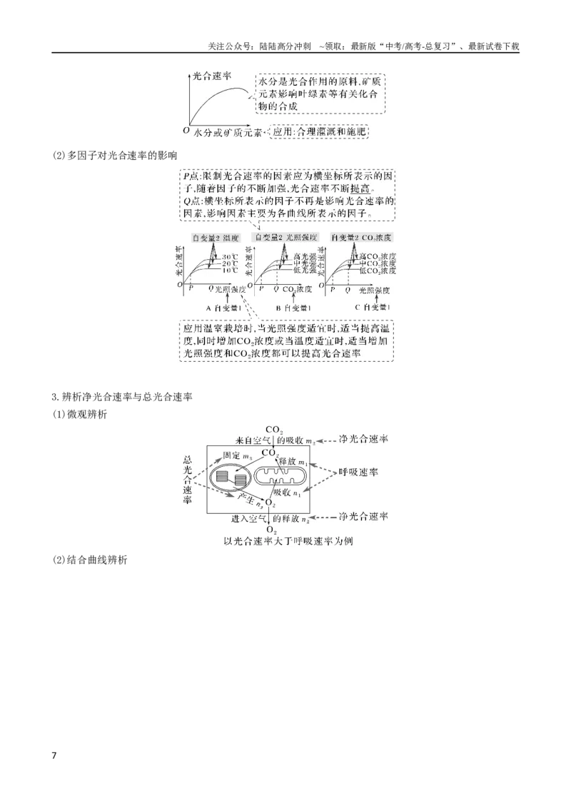 《专题03细胞的能量供应和利用（学生版）_06-生物-高考总复习_专项复习_2024年_2024年高考生物热点·重点·难点专练（新高考专用）》第7页预览
