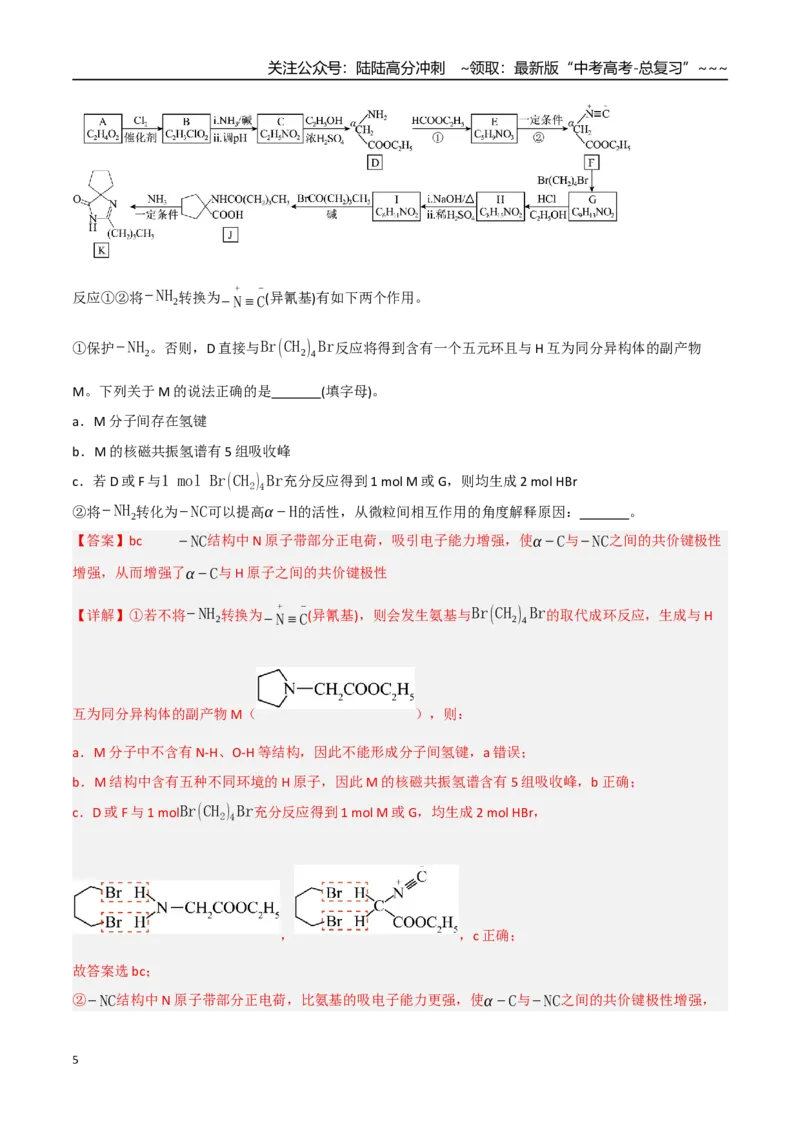 《第05讲有机合成与推断（专项训练）（教师版）_05-化学-高考总复习_一轮复习_2026年-化学高考一轮复习_2026年高考化学一轮课件+讲义+练习（四川专用）-G335》第5页预览