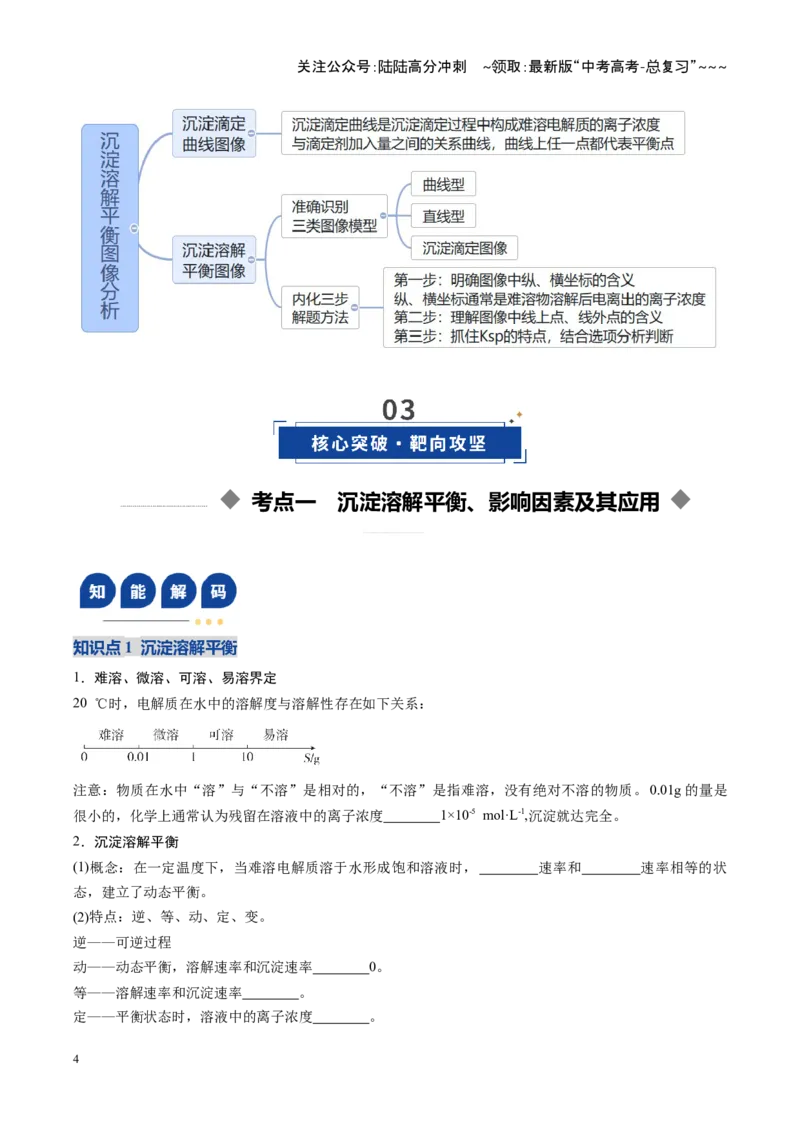 《第04讲沉淀溶解平衡（复习讲义）（安徽专用）（学生版）_05-化学-高考总复习_一轮复习_2026年-化学高考一轮复习_2026年高考化学一轮课件+讲义+练习（安徽专用）-G326》第4页预览