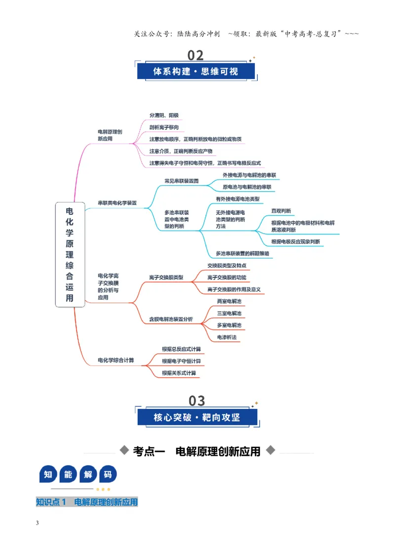 《第04讲电化学原理的综合应用（复习讲义）（湖南专用）（教师版）_05-化学-高考总复习_一轮复习_2026年-化学高考一轮复习_2026年高考化学一轮课件+讲义+练习（湖南专用）-G331》第3页预览