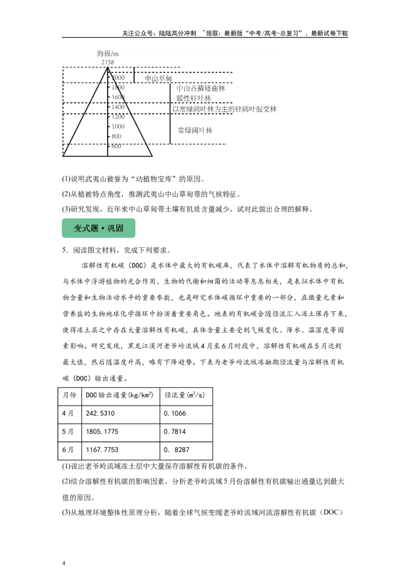 《2024年湖南省高考地理真题18题原题及变式题_07-地理-高考总复习_专项复习_2024年_2024年地理真题变式题》第4页预览