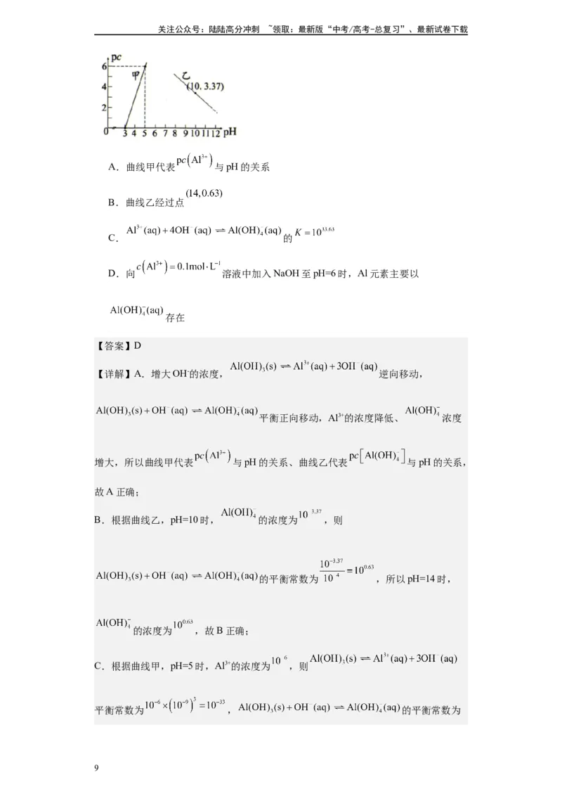 《第19讲弱电解质的电离平衡-（教师版）_05-化学-高考总复习_一轮复习_2024年_2024年高考化学精准一轮复习讲义_资料》第9页预览