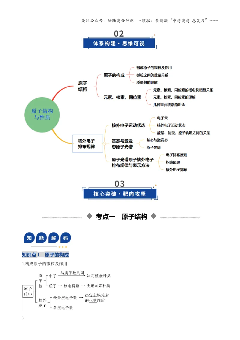 《第02讲原子结构与性质（复习讲义）（黑吉辽蒙专用）（学生版）_05-化学-高考总复习_一轮复习_2026年-化学高考一轮复习_2026年高考化学一轮课件+讲义+练习（黑吉辽蒙专用）-G330》第3页预览